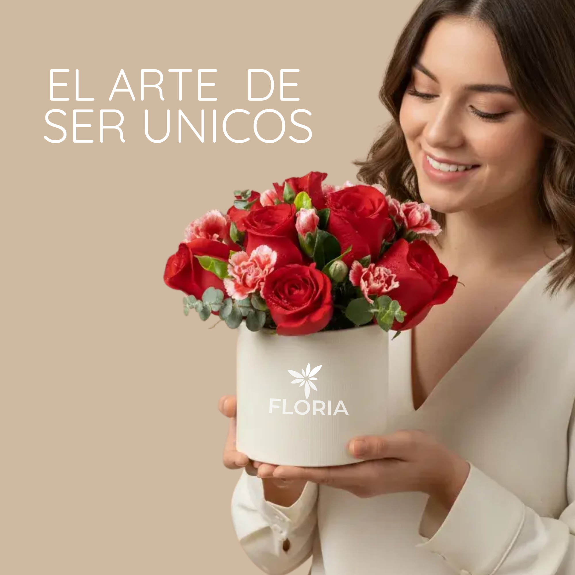 Floria, la red de florerías de México para enviar arreglos florales.